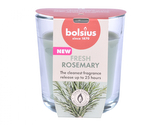 Svíčka ve skle TRUE SCENTS ČERSTVÝ ROZMARÝN vonná d7x8cm