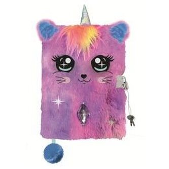 Pamiętnik z kłódką A5/96K 3D włochacz Catcorn