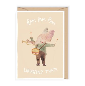 Kernet urodzinowy ze słonikiem