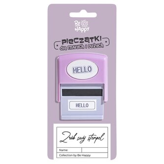 Pieczątka z napisem - Hello