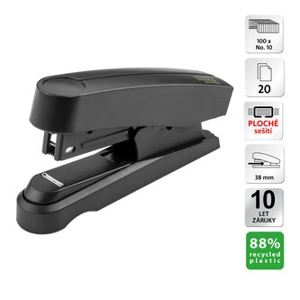 Novus sešívačka B 10 FC Professional re+new, 20 listů, černá
