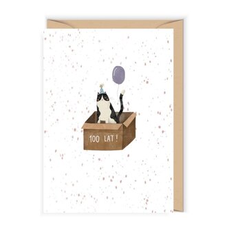 Kernet urodzinowy z kotkiem