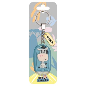 Brelok 3D z latarką - Kocham Cię