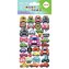 Naklejki 3D Puffy Cars 10x20cm HAPPY COLOR