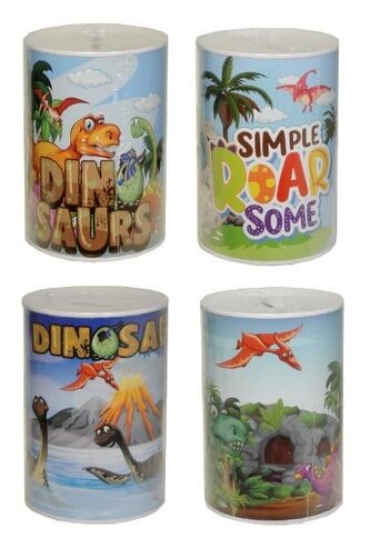 Skarbonka z motywem dinozaurów MIX