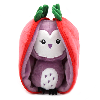 FLIPETZ 2v1 Plyšová sova / jahoda - Violet FLIPETZ 2v1 Plyšová sova / jahoda - Violet