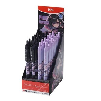 Długopis Manga Pink Fantasy nieb (24szt) M&G;