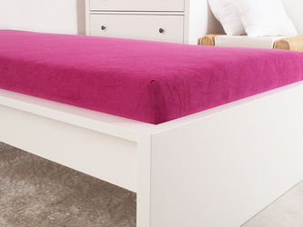 B.E.S. - Petrovice, s.r.o. Prostěradlo Froté IDEAL - Fuchsiová Rozměr: 160 x 200