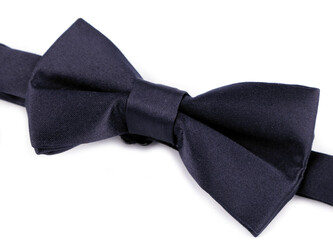 Dětský saténový motýlek - 1 ks - 8 modrá pařížská