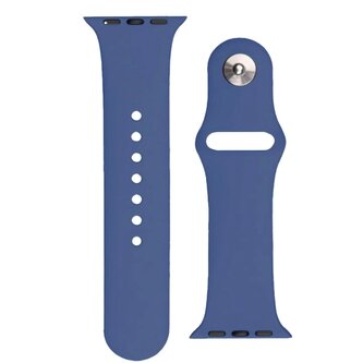 Silicone Strap APS silikonowa opaska do Watch 9 / 8 / 7 / 6 / 5 / 4 / 3 / 2 / SE (41 / 40 / 38mm) pasek bransoleta do zegarka ciemnoniebieski