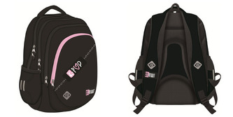 Plecak 4 komorowy 17 cali. Pink K-Pop 2