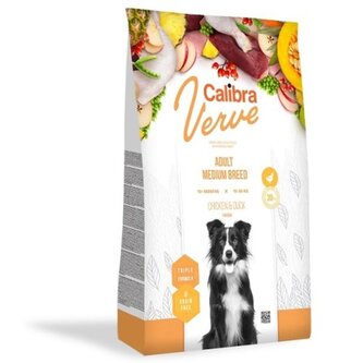 Calibra Dog Verve GF Adult Medium Chicken & Duck 12 kg