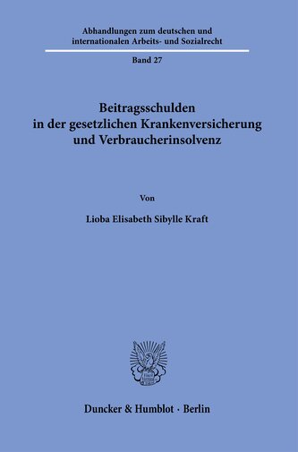 Beitragsschulden in der gesetzlichen Krankenversicherung und Verbraucherinsolvenz