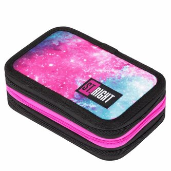 PROMO Piórnik potrójny z wyposażeniem ST.RIGHT PC-05 Nebula