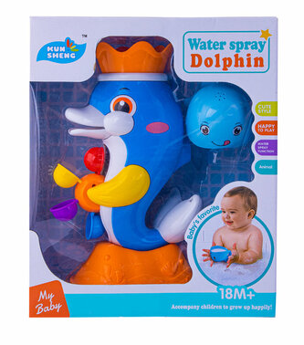 Zabawka do kąpieli Delfin z kolorowym kołowrotkiem 1004485