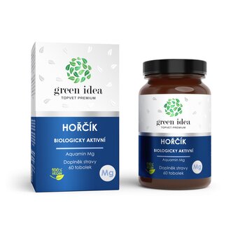 Green idea Hořčík - Aquamin - tobolky 60 ks