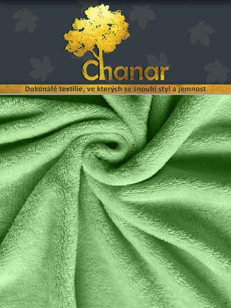 Prostěradlo Mikroplyš 180x200 cm zelená