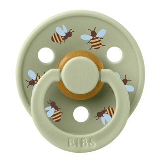 BIBS 10024250C Smoczek uspokajający STUDIO COLOUR BUMBLEBEE FRIENDS SAGE S kauczuk