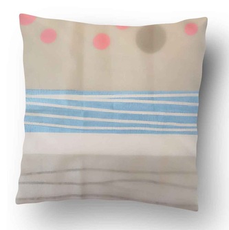 Povlak na polštářek Geometry - Modré proužky 40x40 cm (6) - zvýhodněný produkt