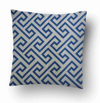 Povlak na polštářek Geometry modrý 3 - 40x40 cm (43) - zvýhodněný produkt