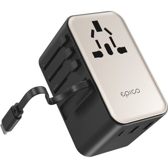 Epico UltraBoost EU45 70W GaN univerzální cestovní adaptér titanový