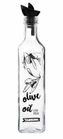 láhev 0,50l OLIVE OIL, čtverc.sklo, nálevka plast