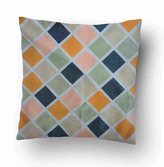 Povlak na polštářek Čtverce vícebarevné 40x40 cm (36) - zvýhodněný produkt