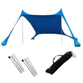Přístřešek na pláž Shade Steel s UV 50+ - 200x160x150 cm  Modrá