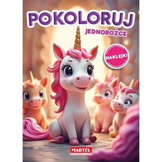 Kolorowanka Pokoloruj jednorożce z naklejkami