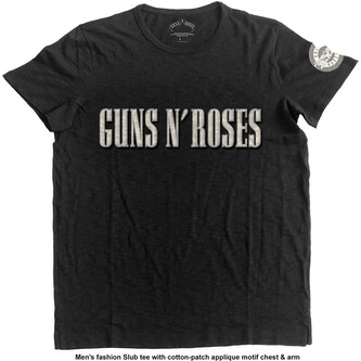 Tričko Guns N Roses - LOGO & BULLET CIRCLE, XL