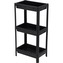 HOMESTYLING Plastový regál 3patrový 71 cm černá KO-009000020