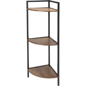 HOMESTYLING Regál kovový rohový 3patrový 76 cm KO-DD1000550