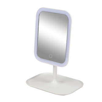 DOCHTMANN Kosmetické zrcátko se stojanem a led osvětlením 21x16,5x30cm
