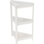 HOMESTYLING Plastový regál 3patrový rohový 71 cm bílá KO-009000030
