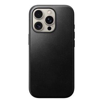 Nomad Modern Leather Case, black,  iPhone 16 Pro | Horween