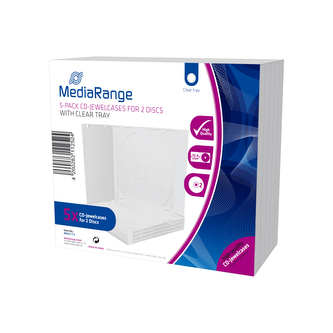 MEDIARANGE 2 CD 10,4mm čirý - 5ks/bal