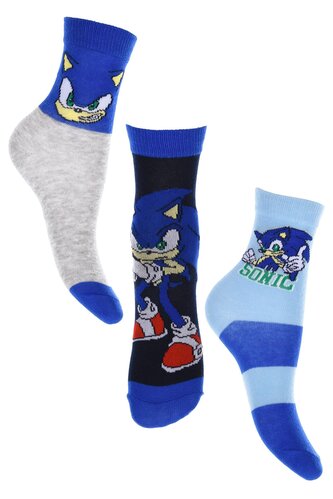 SADA 3 KS PONOŽKY SONIC - velikost 23-26