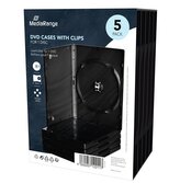 MEDIARANGE 1 DVD 14mm černý - 5 ks/bal