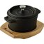 MASTERPRO Kastrol litinový s podstavcem COOK & SHARE 10 cm s černá BGMP-3804-4