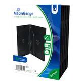 MEDIARANGE 3 DVD 14mm černý - 5ks/bal