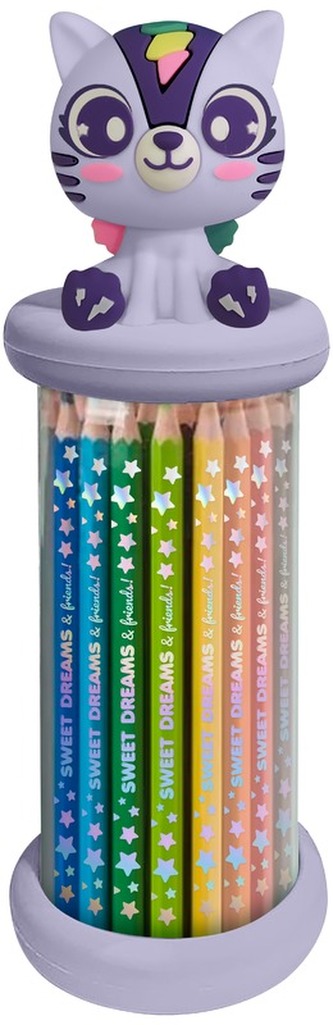 Kredki 12-kol. z toperem Sweet Dreams, Kids