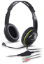 Genius headset HS-400A, 2x 3,5 jack, redukce na single jack