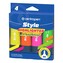 Zvýrazňovač CENTROPEN 6252 Style Soft (klínový hrot 1-4,6 mm) 4 fluo barvy