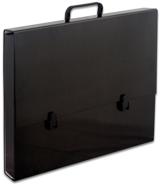 Teczka szkolna  z rączką A3 wąska 2 cm.czarna pastelowa,Tadeo