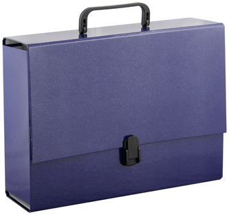 Teczka rączką A4 10cm kobaltowa, Penmate