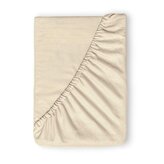 Flanelové napínací prostěradlo 220x200cm světle béžové