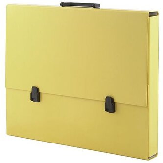 Teczka z rączką  A3 żółta pastelowa , Tadeo