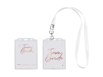 Identyfikator Team Bride 8,7x12,5cm 4szt