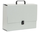 Teczka z rączką Jumbo Ecoline szara 35 x 25,5 x 10 cm,Tadeo