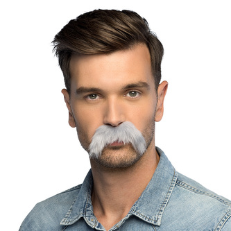 Boland Šedivý knír retro Boland Šedivý knír retro